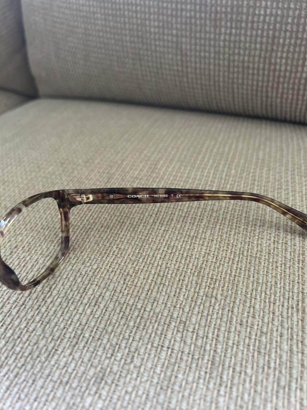 COACH Y2K frames Only Glasses NEW YORK HC6064 5287 Confetti Brown 51/17 135 Fun - Picture 7 of 16